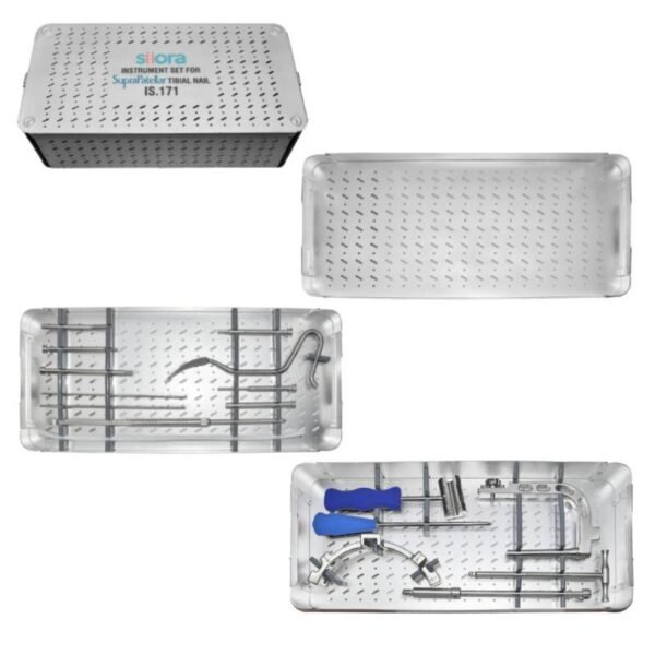Graphic Aluminium Box For SupraPatellar Tibial Nail Instruments Set