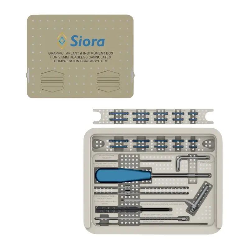 Implant & Instrument Set For 2.5mm Headless Cannulated Compression Screw System