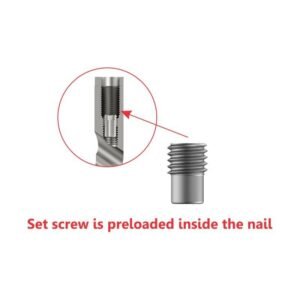 Inner Set Screw for Intertan Nail – Titanium