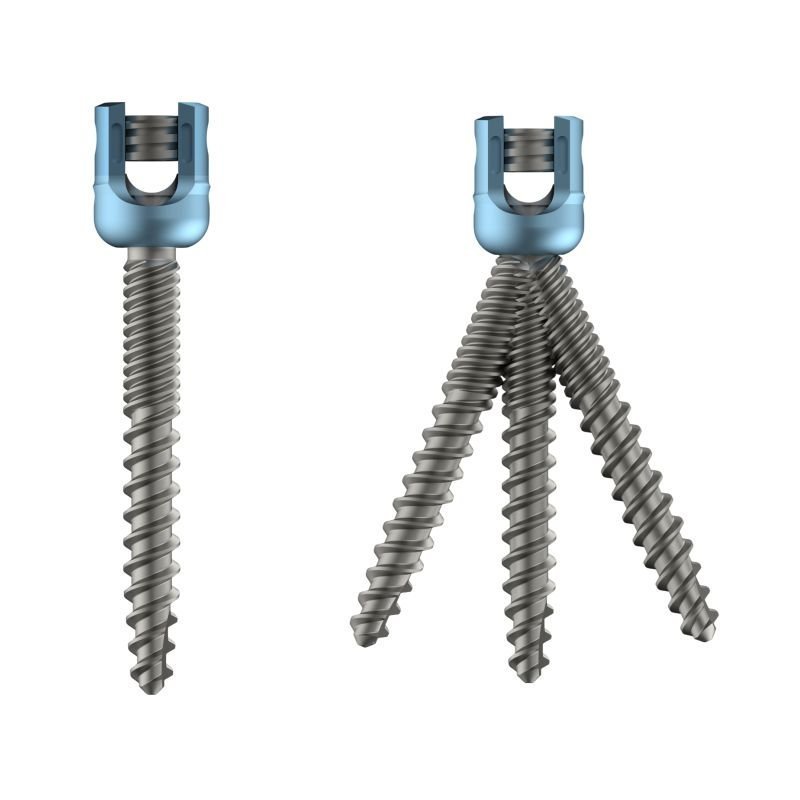 PEDILUX<sup>TM</sup> Polyaxial S-Line Dual Thread Pedicle Screw - Titanium